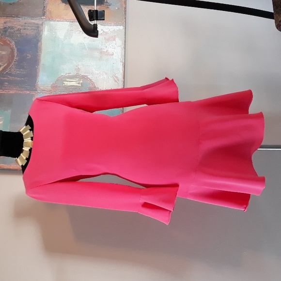 Sail To Sable Pink Ruffled Dress Size 8/ NWOT - Picture 5 of 12